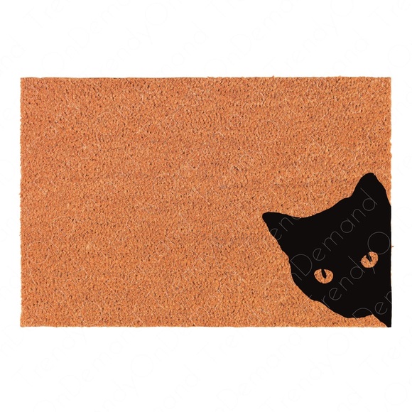 Bat cat doormat